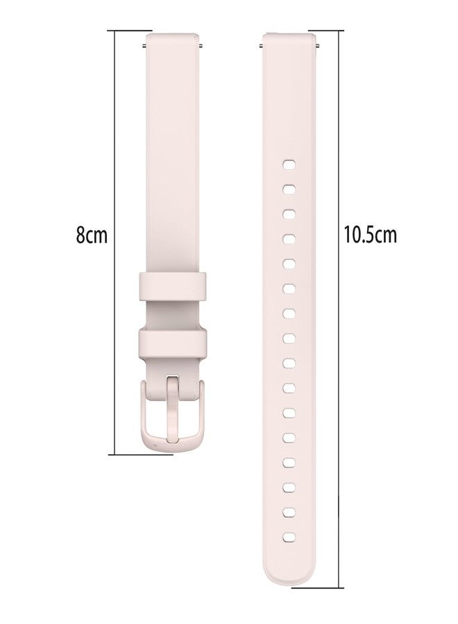 NOOETAH Sport Silicone Band Replacement Strap Compatible for Garmin Lily 2 Smart Watch (Cherry Blossom Powder) - Image 4