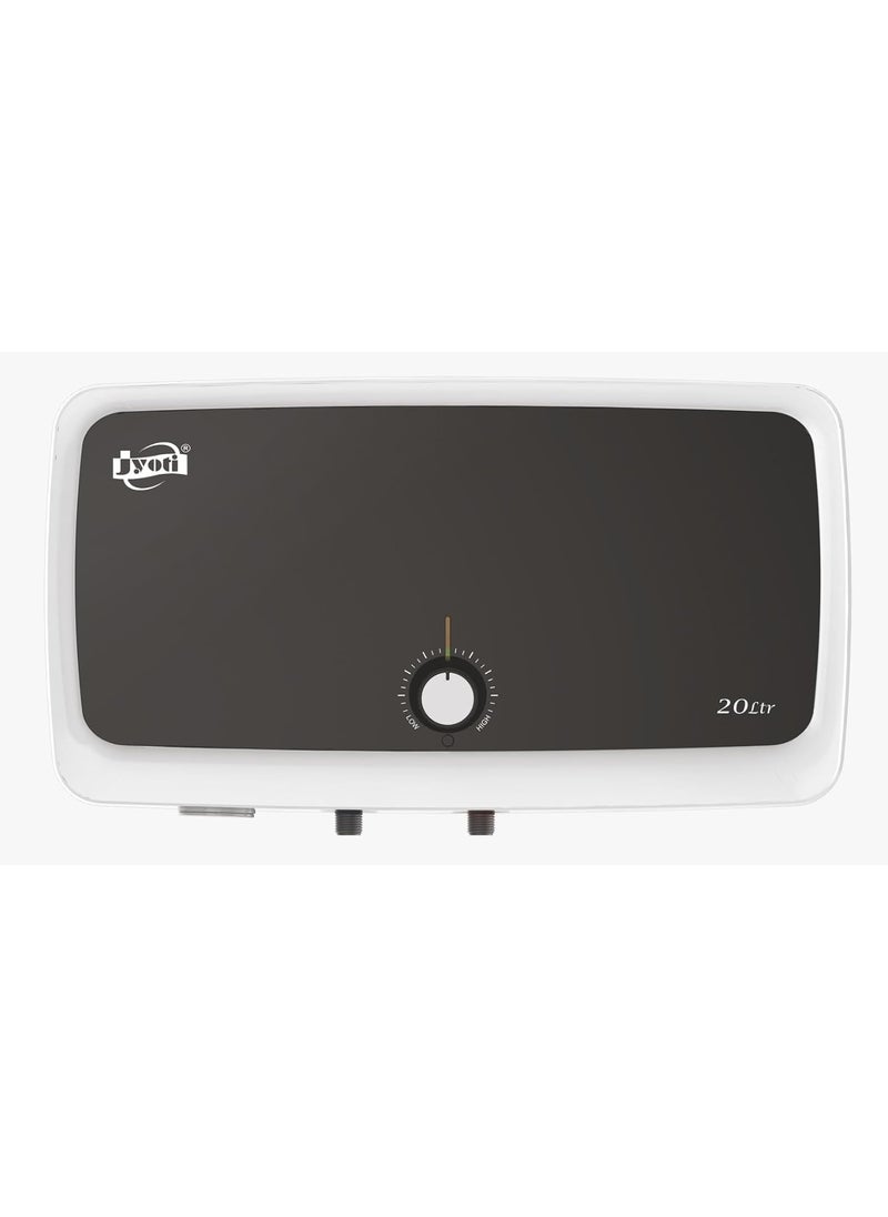 JYOTI Jyoti Stud Pro Express Horizontal 20Ltr Storage 5 Star Electric Geyser 3kw Capacity Glass Lined Tank 8 bar High Pressure Suitable for High Raise Building 