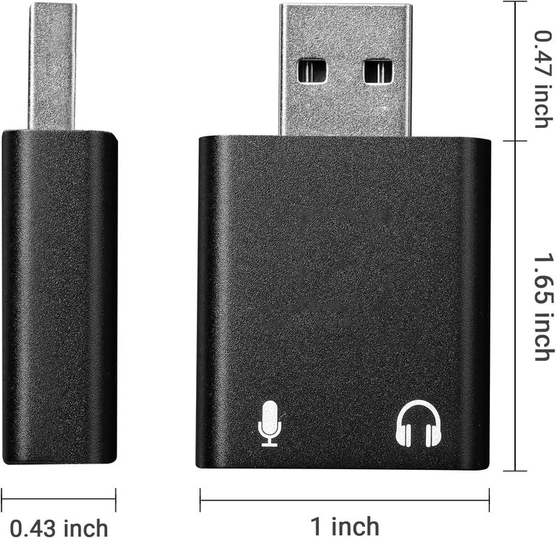 IMAGINEA External Sound Card, USB Audio Adapter with 3.5mm Jack USB Audio Interface, Plug & Play Compatible with PC Windows, Mac, Linux Laptops, Desktops, Stereo Sound Card - Image 5