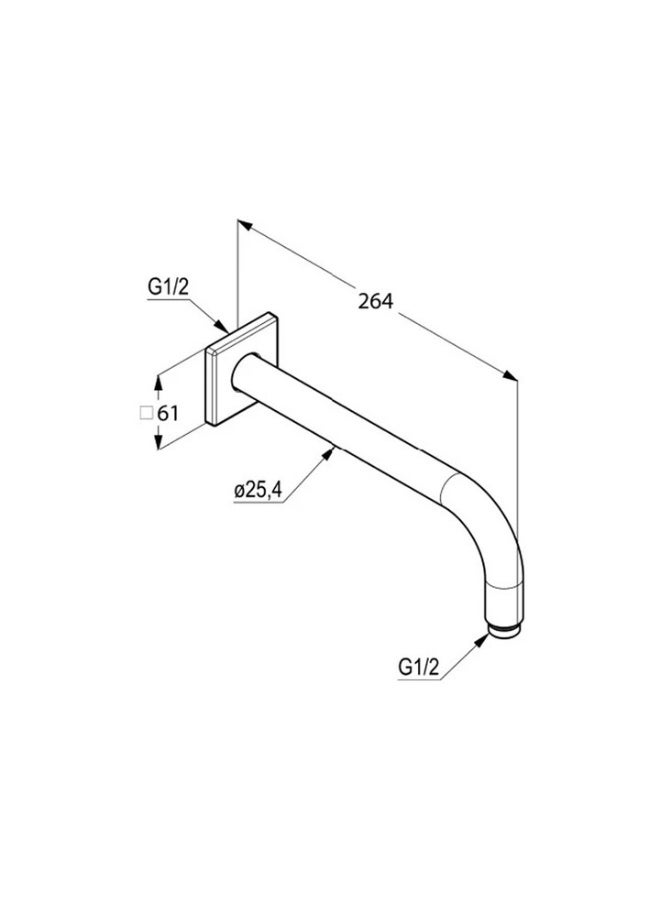 KLUDI shower arm DN 15 - Image 2