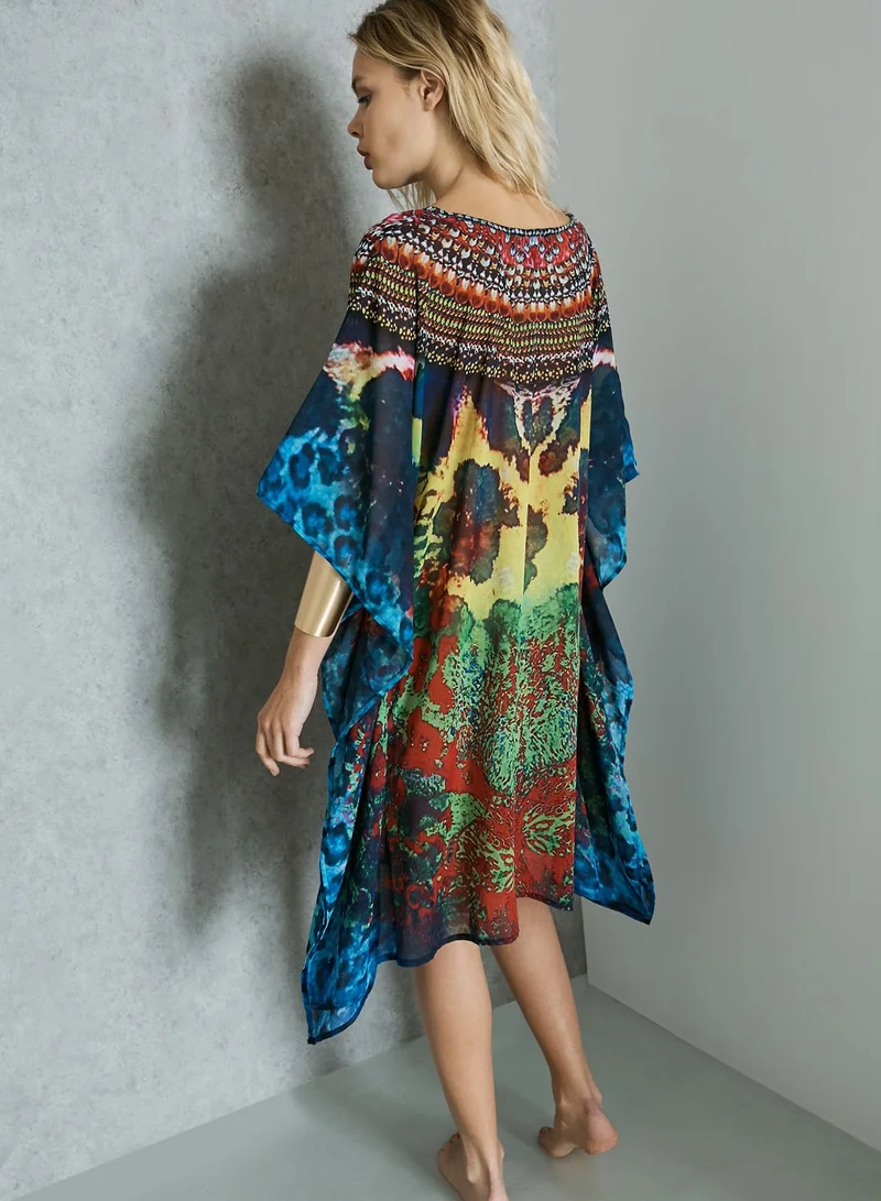 MELA LONDON Digital Print Kaftan