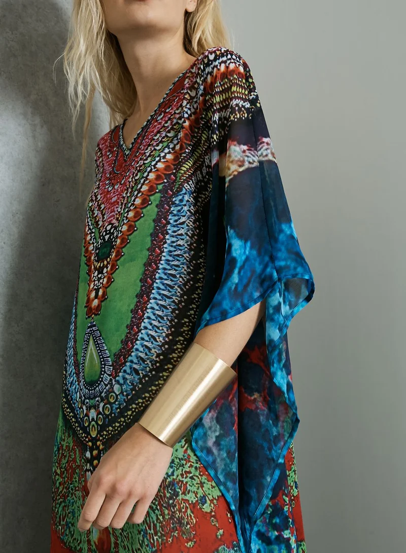 MELA LONDON Digital Print Kaftan