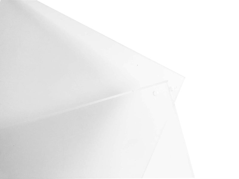 RY DISPLAY 5x7 Wall Mounted Acrylic Frameless Photo Frame Clear Picture Frame Rectango Floating Certificate Frame Double Panel - Image 2