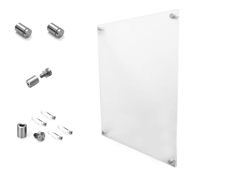 RY DISPLAY 5x7 Wall Mounted Acrylic Frameless Photo Frame Clear Picture Frame Rectango Floating Certificate Frame Double Panel - Image 4