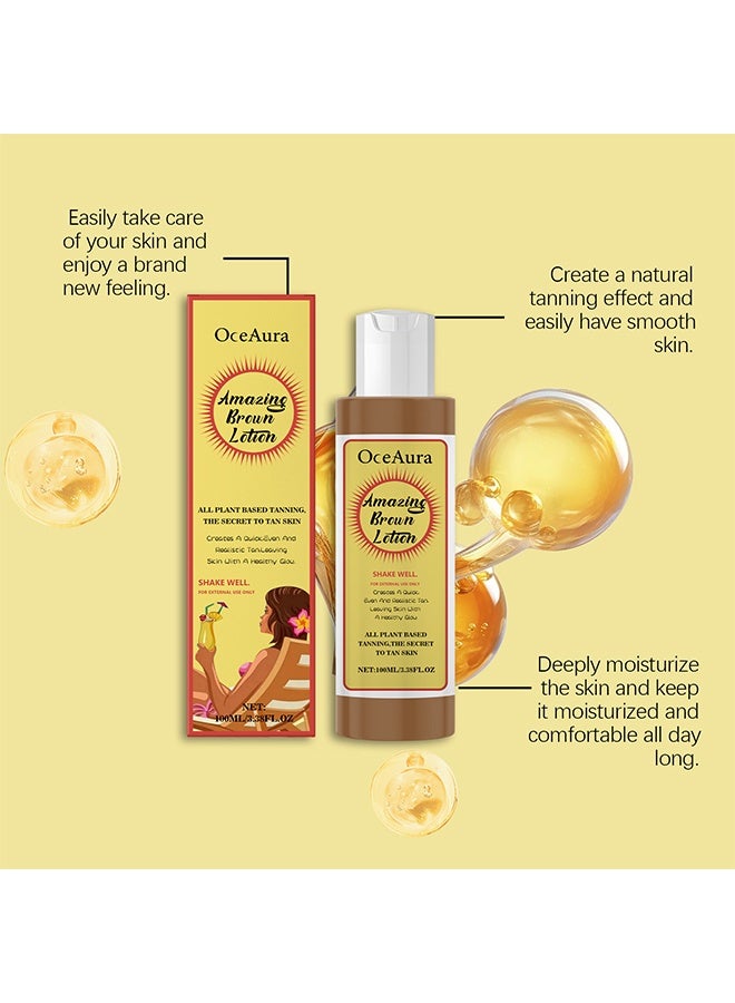  اوساورا غسول بني مذهل ، غسول تسمير ، دباغة طبيعية بالكامل ، سمرة سريعة ومتساوية وطبيعية ، تترك البشرة مع توهج صحي ، غير دهني متوهج ، سمرة ذاتية لجميع أنواع البشرة 100 مل - Image 5
