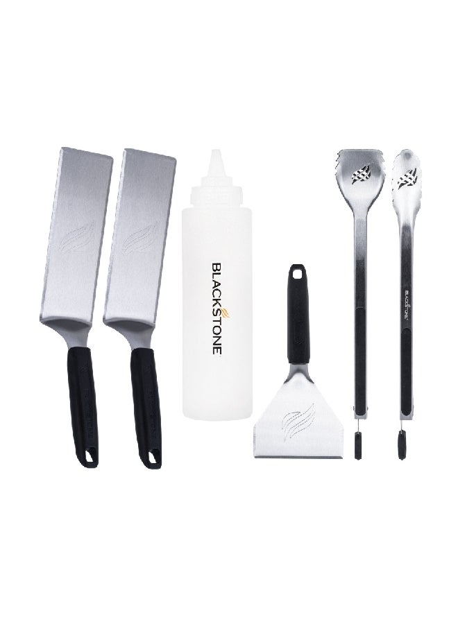 BLACKSTONE 6-Piece High-Quality Deluxe Griddle Tool Kit Multicolour 7 x 14 x 15 cm 5464 - Image 1