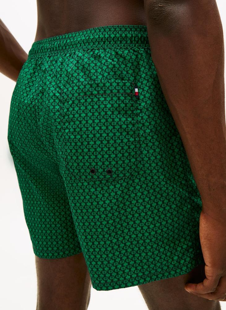 TOMMY HILFIGER Print Mid Length Swim Shorts - Image 3