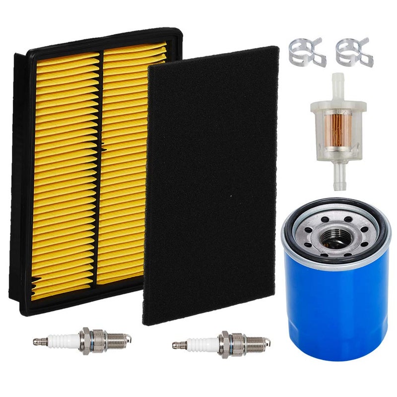 HIFROM Air Filter Pre Cleaner Oil Filter Fuel Filter Spark Plug Tune Up Kit replacement for Honda GX610 GX620 GX670 GXV620 GX610KS GX620K1 18 20 24HP Replace 17210ZJ1841 17210ZJ1842