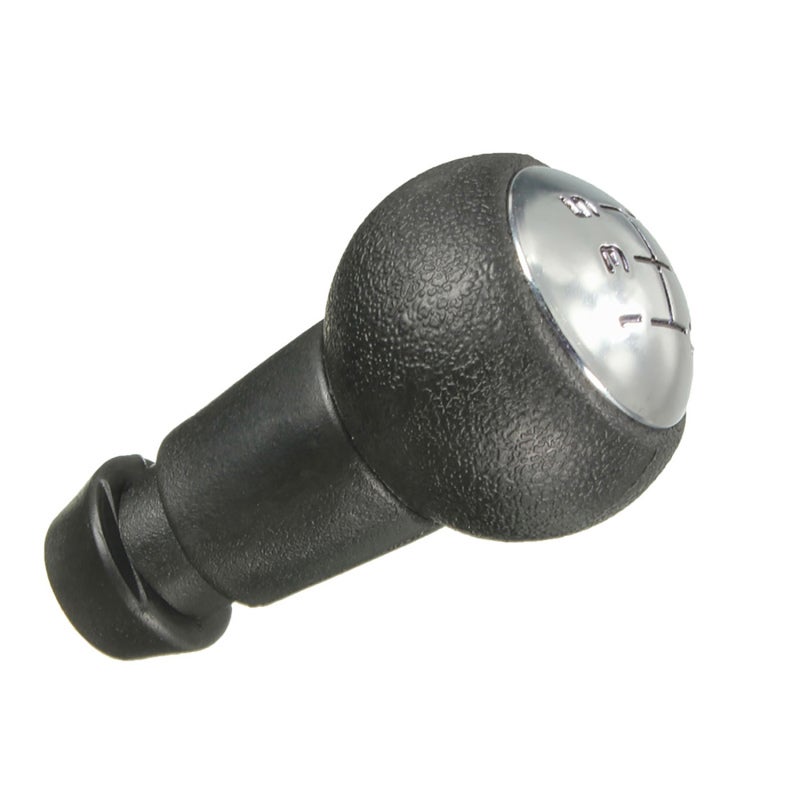Gear Knob: 95mm Length 18mm Hole Diameter ABS Material - 5 Speed Diagram On Top Direct Fitment Replacement Knob for PEUGEOT 106 206 306 406 107 207 307 407 Vehicle Upgrade - Image 1
