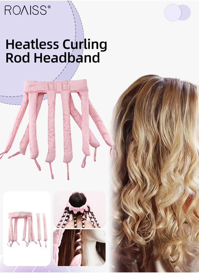 Heatless Octopus Hair Curler, Overnight Curling Adjustable Headband with 8 Curling Rods, No Heat Satin Curlers to Sleep in for Long and Short Hair, Pink - pzsku/Z86CDC6039F8703EAB231Z/45/_/1705547278/b20ad42e-0298-49a4-b997-55e9a6de4bcc