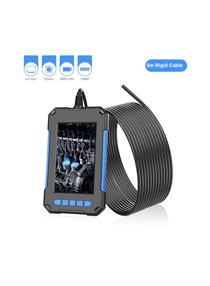 High-definition industrial camera, 4.3-inch screen waterproof camera, 5.5mm car pipe, used for car maintenance pipe house auxiliary inspection - Image 2