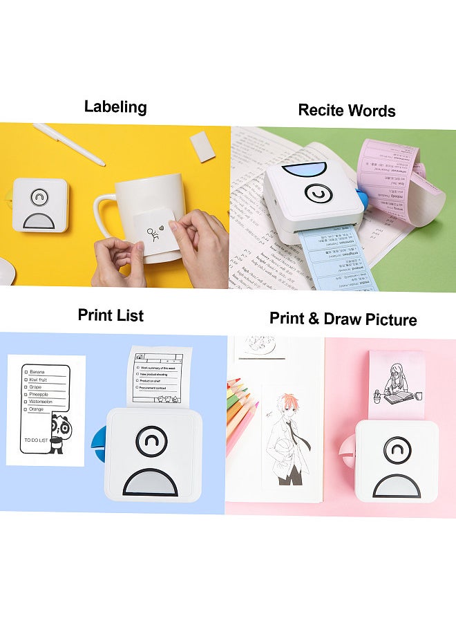 Generic L1 Pocket Thermal Photo Printer 200dpi Portable BT Wireless Receipt Label Sticker Maker for Work Plan Memo Study Notes Lists Journal Printing Compatible with Android iOS Smartphone  - Image 2