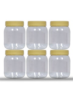 RAP Global 500 ml Round PET Jars ( Pack of 6 )