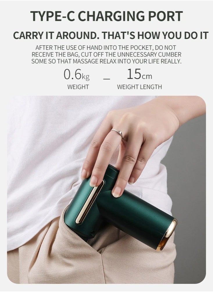 Generic Portable Mini Muscle Massager, 6 Speeds, 4 Massage Heads, USB-C Rechargeable Battery, Deep Massager for Muscle and Neck Pain  - Image 4