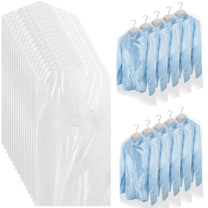 AYZTKUX 100 Pack Dry Cleaning Plastic Bags Dry Cleaners Bags for Clothes Clothes Covers for Home Storage Travel Moving 354 x 236 In