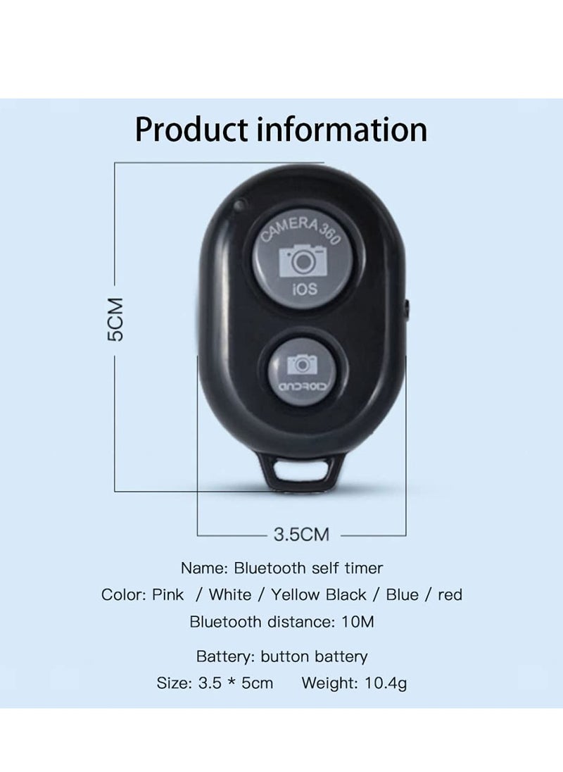 Wireless Bluetooth Camera Remote Shutter For Ios Iphone Ipad Android Samsung Htc Sony [Black]