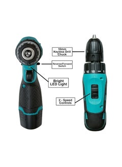ZASH ZASH TURBO Cordless Drill Machine Driver for Home Professional Use 1500 mAh 2 Liion 2 Speed Controls Reverse Forward Chargable Drilling Screwdriver Machine  - Image 3