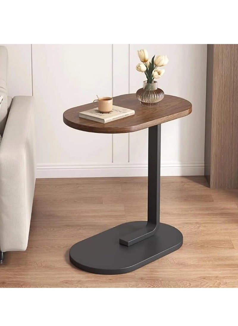 C Shaped Side Table Small Side Table Coffee Table Tea Table End Table Under Sofa Living Room Table Snack Laptop Holder Stable Metal Frame For Bedroom Office Sofa Bed Side Table Easy To Assemble