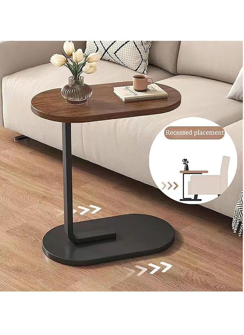 C Shaped Side Table Small Side Table Coffee Table Tea Table End Table Under Sofa Living Room Table Snack Laptop Holder Stable Metal Frame For Bedroom Office Sofa Bed Side Table Easy To Assemble
