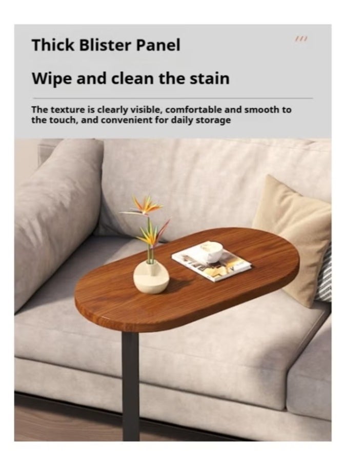C Shaped Side Table Small Side Table Coffee Table Tea Table End Table Under Sofa Living Room Table Snack Laptop Holder Stable Metal Frame For Bedroom Office Sofa Bed Side Table Easy To Assemble