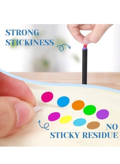 Y&D Dot Sticker Round Color Coding Label 10 Assorted Colors Stickers Adhesive Solid Colored Circle for Inventory Organize File Classification 30 Sheets  - Image 3