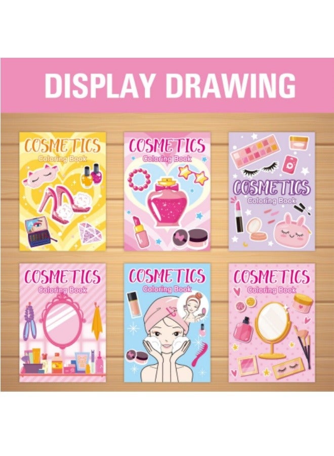 6-Pack Coloring Book Makeup Set Cartoon Graffiti Coloring Book - Image 4