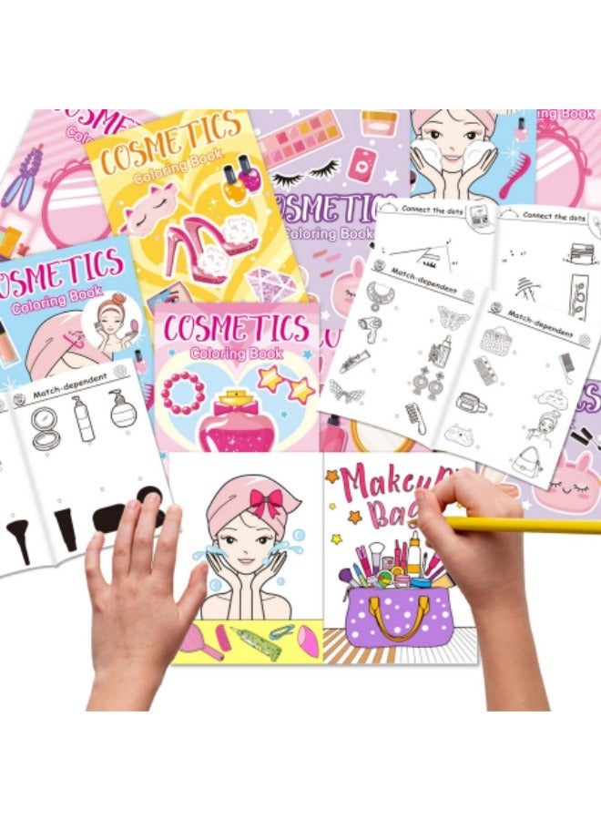 6-Pack Coloring Book Makeup Set Cartoon Graffiti Coloring Book - Image 5