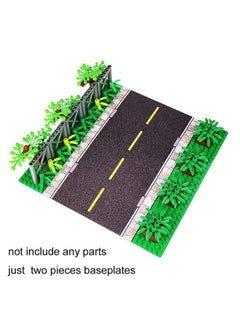 تاكين أول ألواح قاعدة Taken All Road مقاس 10 × 10 بوصة - لوحة قاعدة مستقيمة للطريق من Building Block City Town، ملائمة تمامًا للعلامات التجارية الرئيسية (عبوة من لوحي قاعدة للطريق)  - Image 5