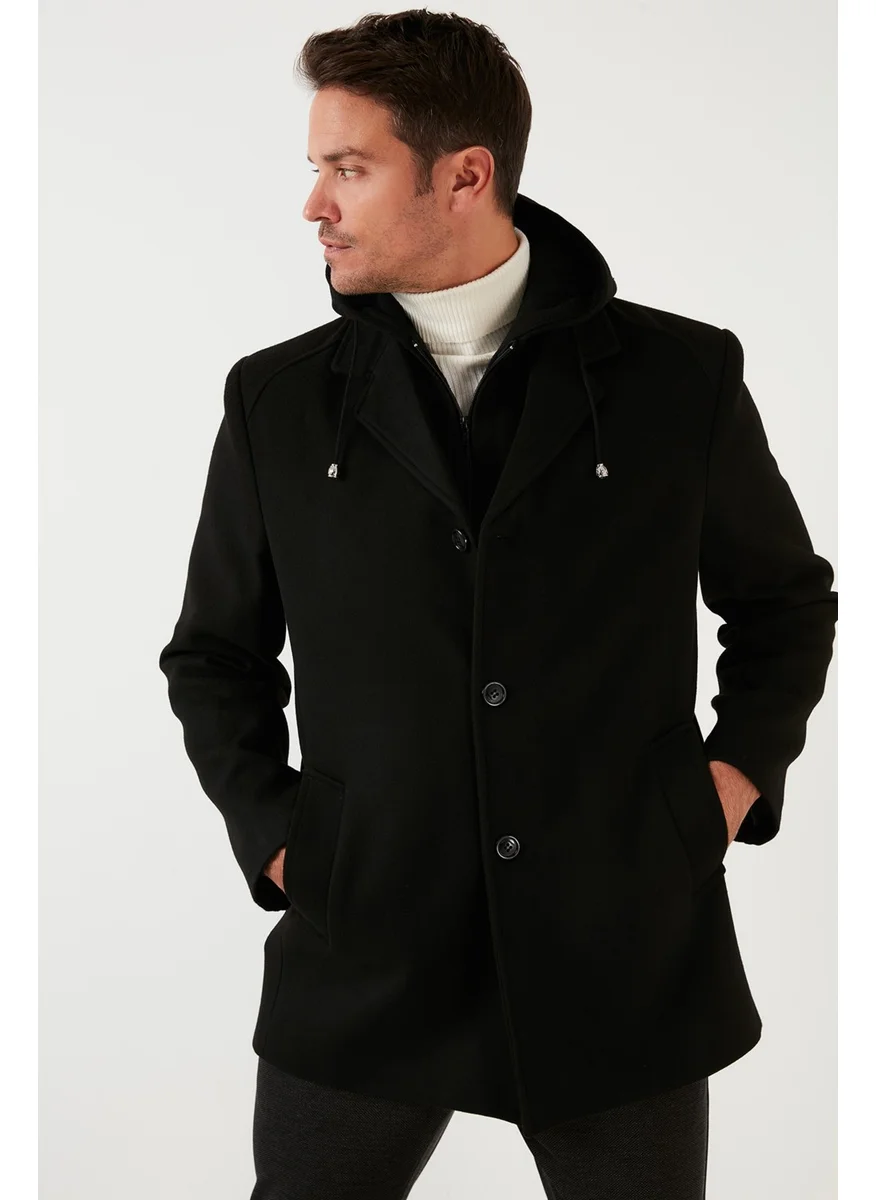 بوراتي Removable Hooded Melted Slim Fit Cashew Coat Men'S COAT 5841013