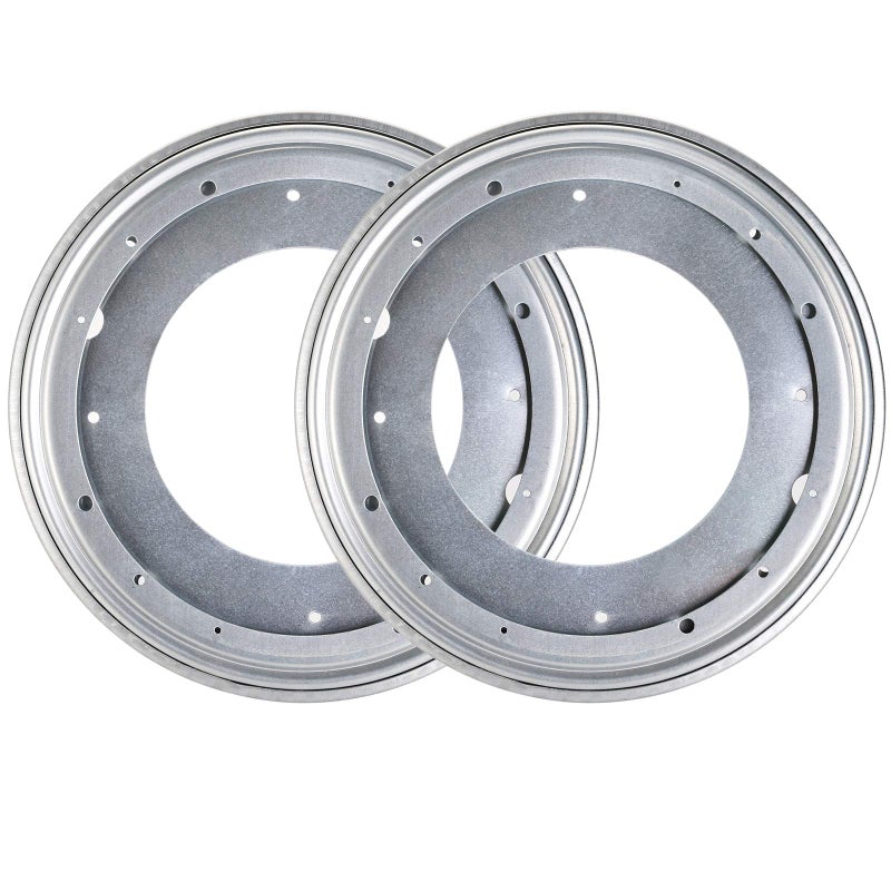 Fasmov 12-Inch Lazy Susan 5/16 Thick Turntable Bearings with 6 Rubber Pads, Pack of 2 - Image 1