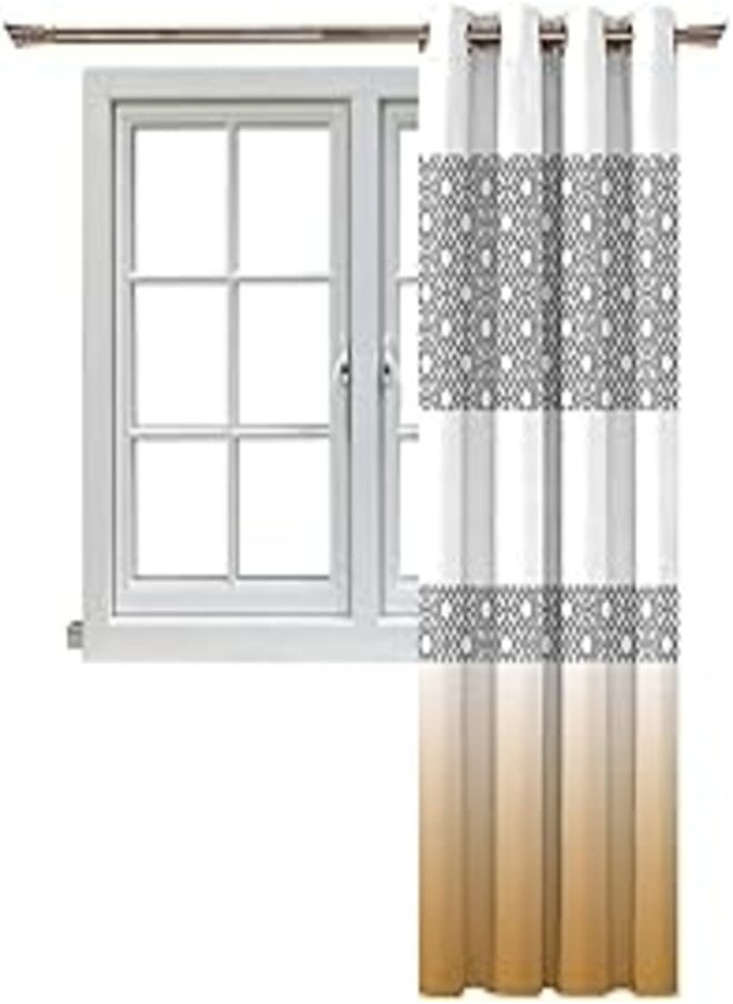 Naguib Selim Naguib Selim M.C 210-A 3D Printed Curtain for Living Room and Bedroom, Multi Color, 280 * 140 cm 
