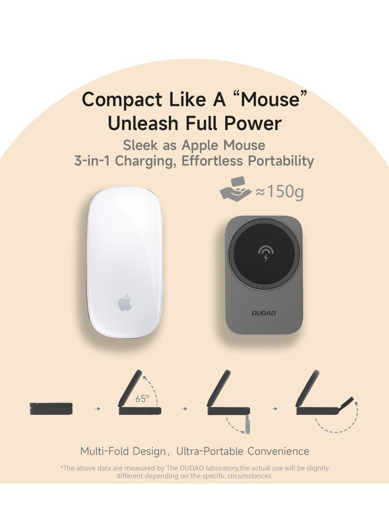 DUDAO A11MAX-B 3-IN-1 WIRELESS CHARGER -BLK - Image 2