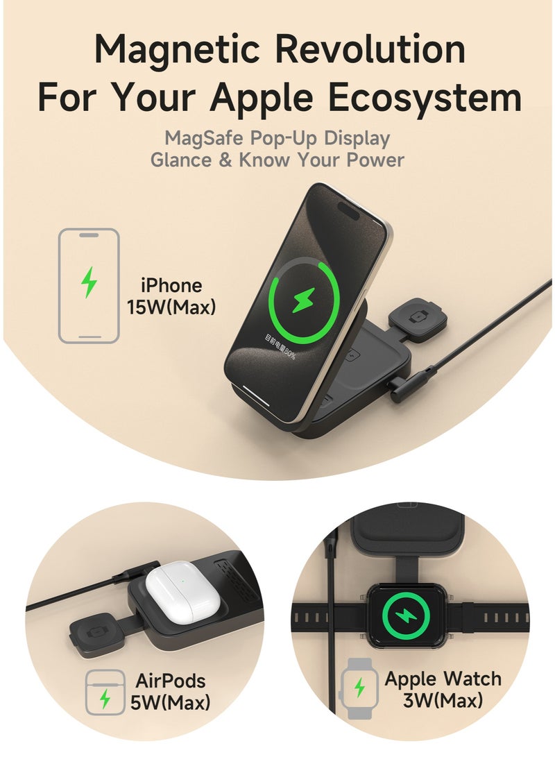 DUDAO A11MAX-B 3-IN-1 WIRELESS CHARGER -BLK - Image 3