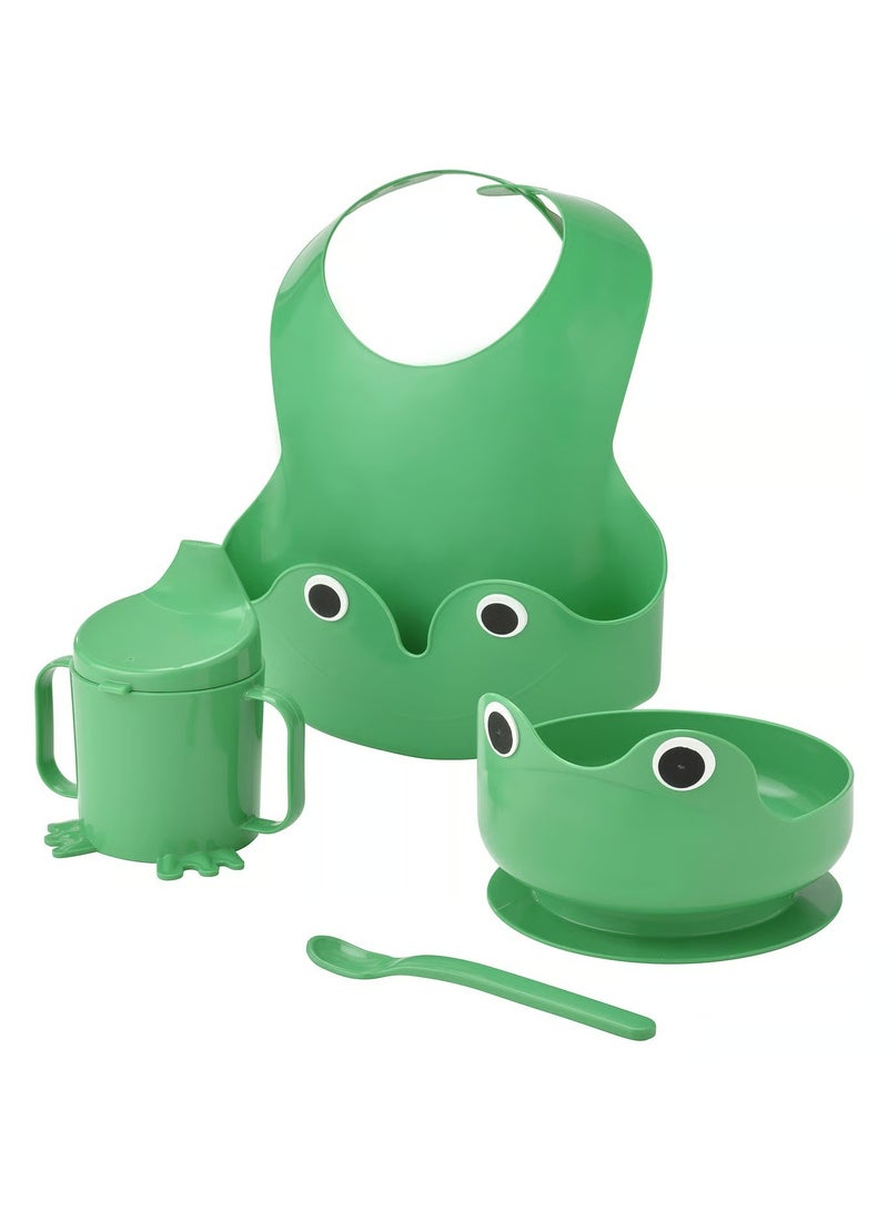 MATA Frog Themed Eating Set - 4 Pieces - Image 1