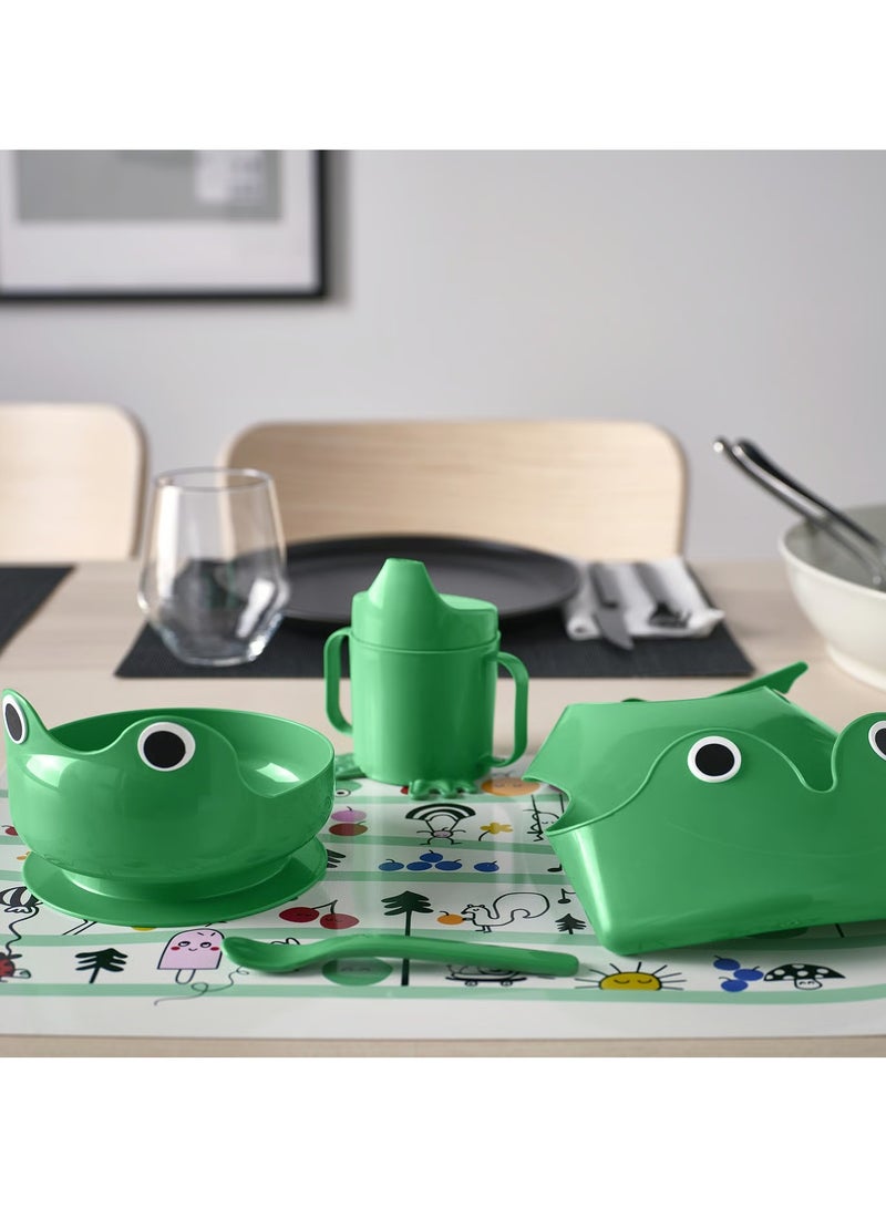 MATA Frog Themed Eating Set - 4 Pieces - Image 2