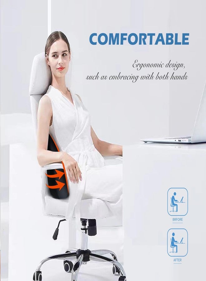 SPRFUFLY Super Cozy Lumbar Support Pillow for Car/Office Chair, 100% Memory Foam Lumbar Pillow with Breathable Removable Cover, Ergonomic Design - Back Support for Back Pain Relief(Adjustable Strap, Black) - Image 5