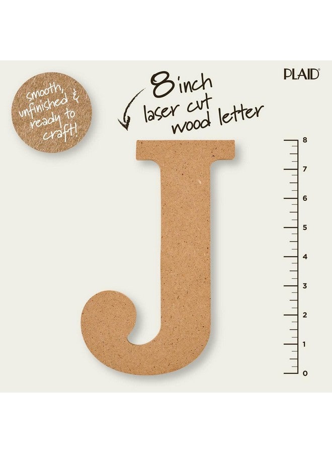 PLAID Wood Unfinished Letter 8" Wooden Surface Perfect For Diy Arts And Crafts Projects 63589 8 Inch - Image 2