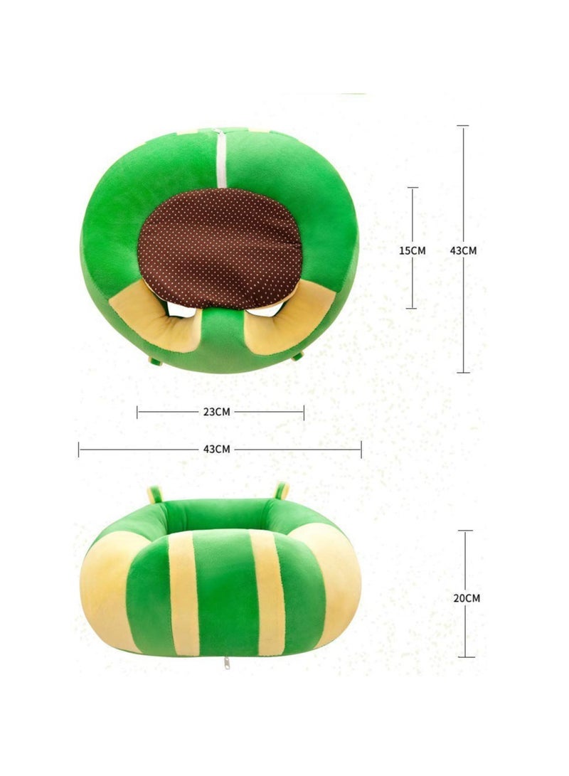 BAIG Plush Baby Seat Soft Stuffed Infant Learn Sit Sofa Chairs Safe Baby Feeding Seat for Lunch Dinner Plush Educational Toys - Image 2