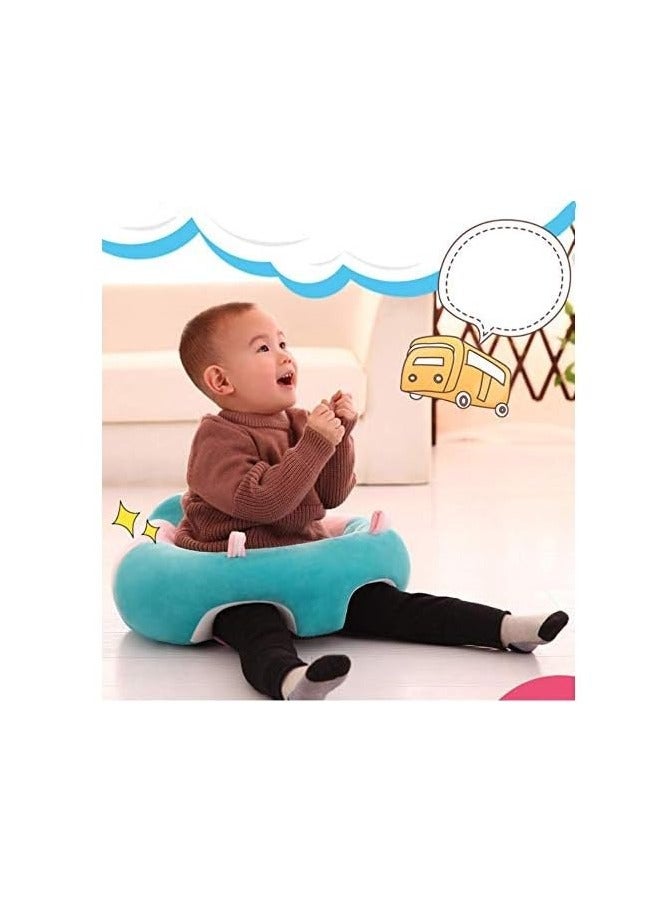 BAIG Plush Baby Seat Soft Stuffed Infant Learn Sit Sofa Chairs Safe Baby Feeding Seat for Lunch Dinner Plush Educational Toys - Image 3