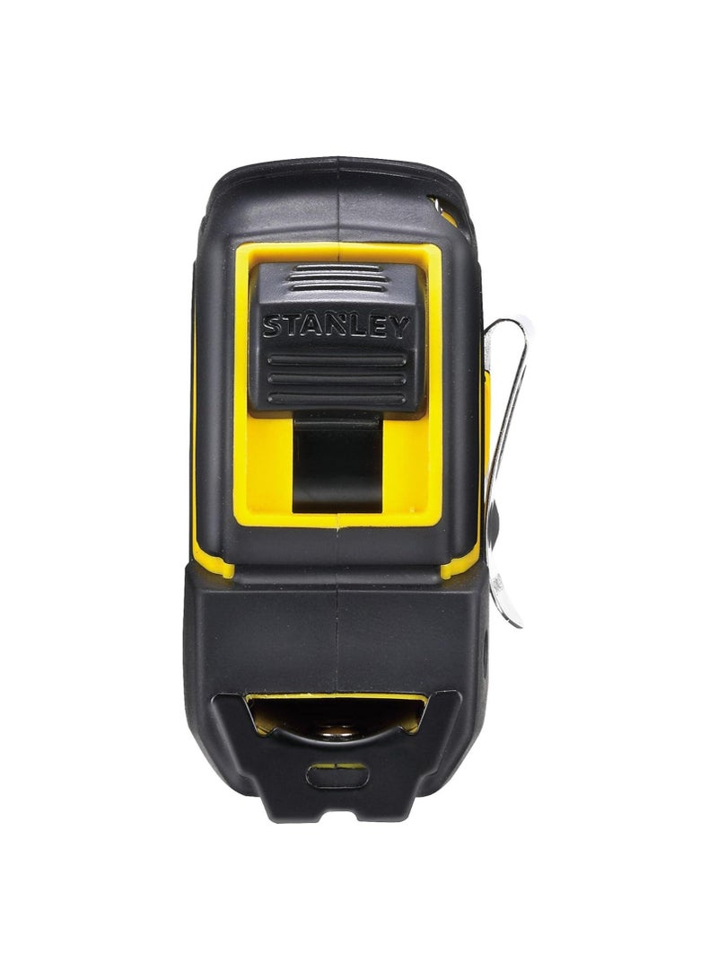 ستانلي شريط قياس قصير من ستانلي تايلون 5 متر/16 قدم × 19 ملم، أصفر وأسود - Image 3