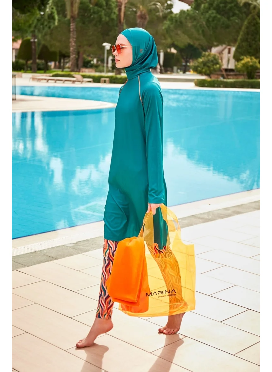 Marina Lycra Colorful Full Covered Hijab Swimsuit M2465
