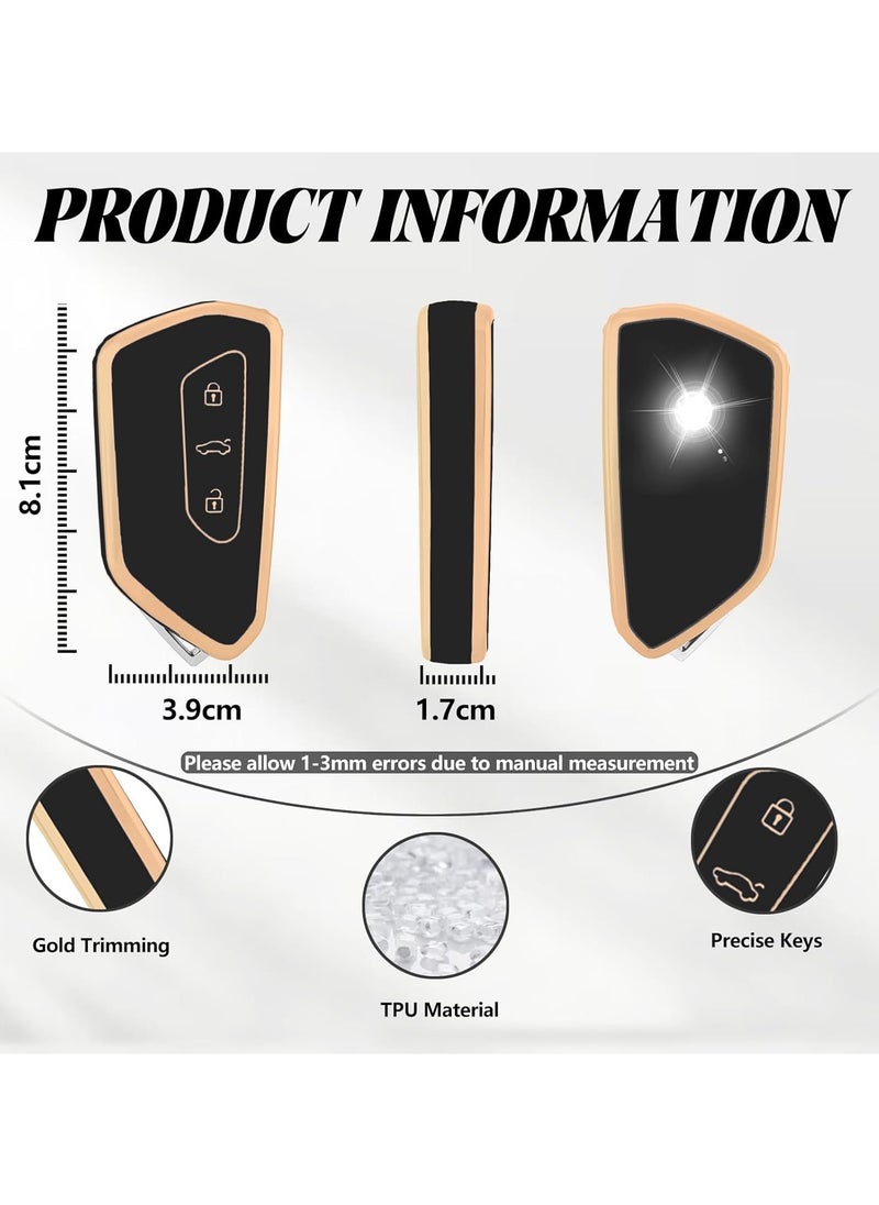 Generic TOOMUME Smart Key Cover for Volkswagen Golf 8 MK8, Cupra Born, Formentor, Seat Leon MK4, Ateca, Tarraco, Skoda Octavia, Atlas – Protective Remote Control Key Shell  - Image 2