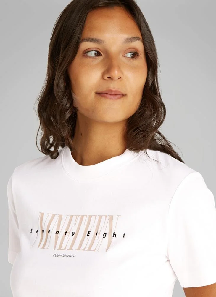 Calvin Klein Jeans Graphic Crew Neck T-Shirt