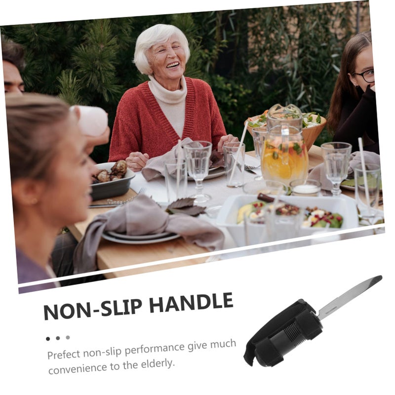 Adaptive Utensils For Elderly And Disabled Portable Easy Grip Cutlery Set With Storage Case - Image 3