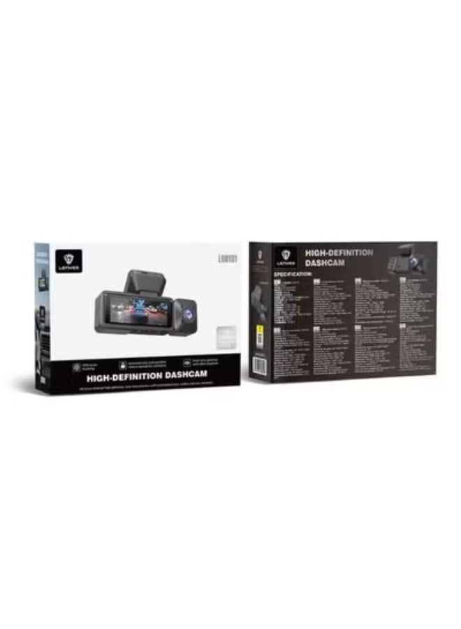 Lenyes LDR101 4K Front & Rear Dash Cam with Wi-Fi, GPS, Dual Camera Vehicle Driving Recorder, Loop Recording, Night Vision & Parking Monitor - Image 4