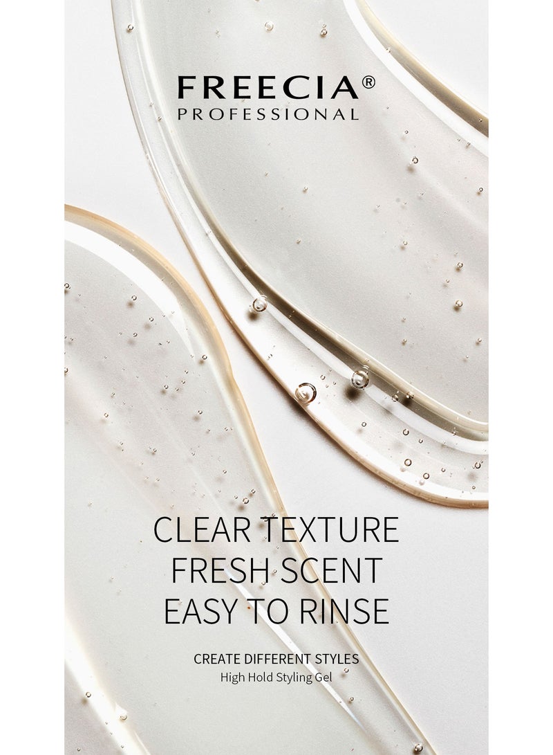 freecia Freecia Professional High Hold Styling Gel – 24H Max Hold, Clear Texture, Fresh Scent – 100ml - Image 4