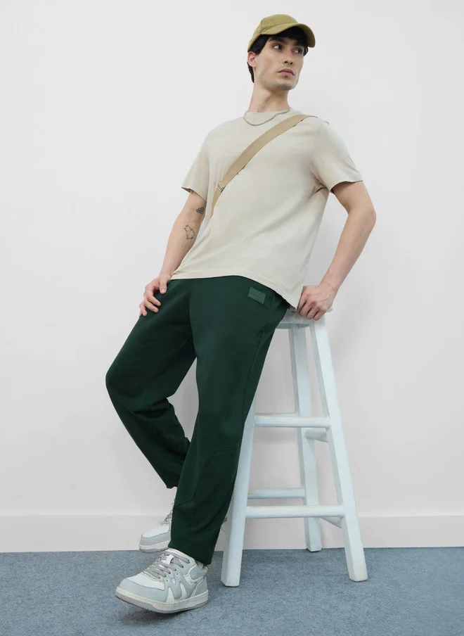 The Souled Store  The Souled Store Men Oversized Fit Printed Green Joggers  | Best Price UAE