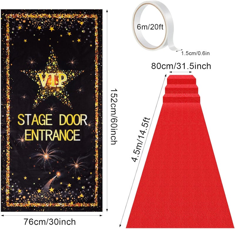 Timtin Red Carpet Runner with VIP Entrance Cover - Image 2