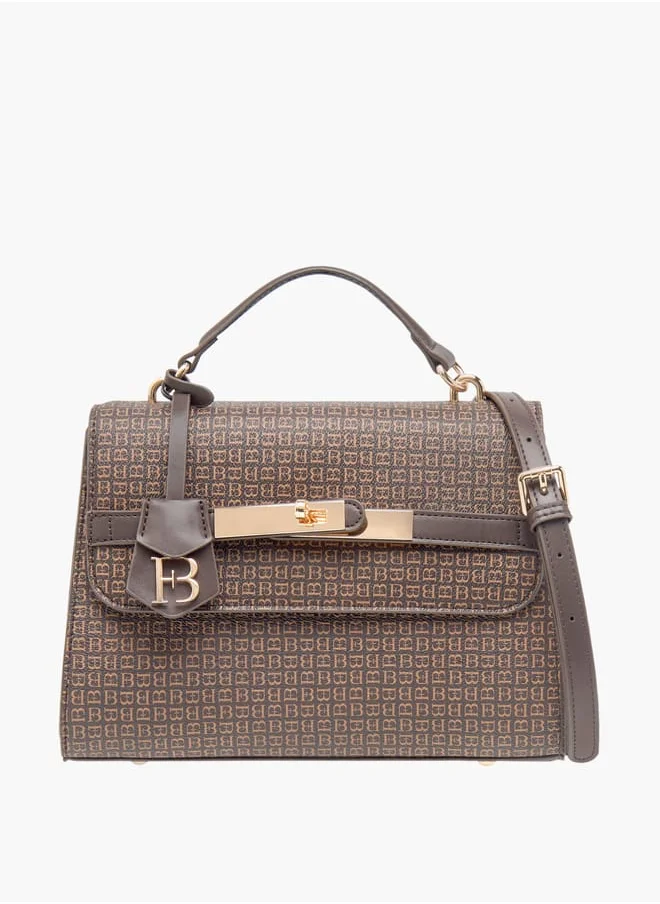 فلورا بيلا من شو إكسبرس Women Solid Satchel Bag with Detachable Strap and Flap Closure