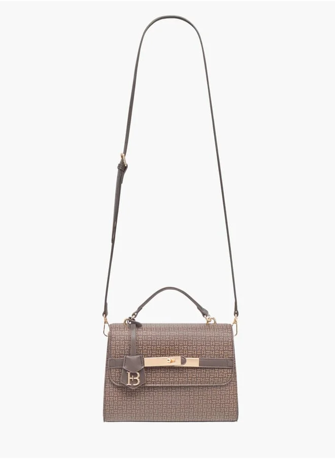 فلورا بيلا من شو إكسبرس Women Solid Satchel Bag with Detachable Strap and Flap Closure